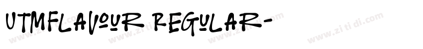 UTMFlavour Regular字体转换